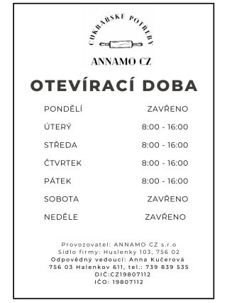 ❗ Změna otevírací doby od 16.9.2025 ❗ ❗SOBOTA - ZAVŘENO ❗